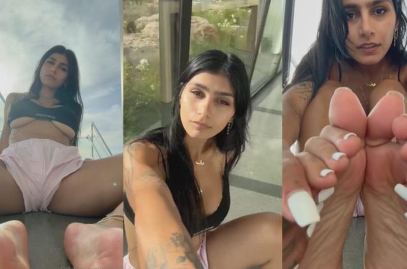 Mia Khalifa Feet Tease Video Leaked