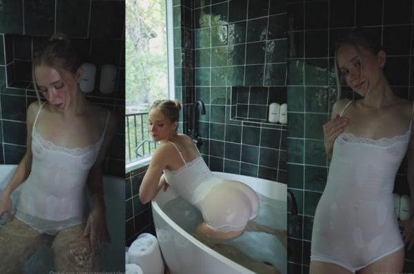 Caroline Zalog Bathtub Tease Video Leaked