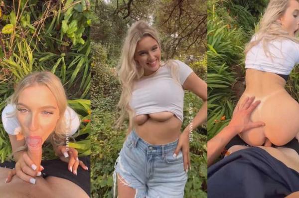 Csblondebombshell Outdoor BG Sextape Video Leaked