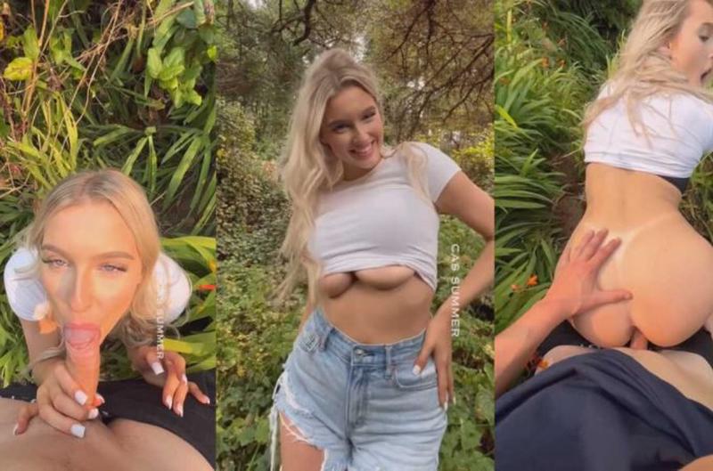 Csblondebombshell Outdoor BG Sextape Video Leaked
