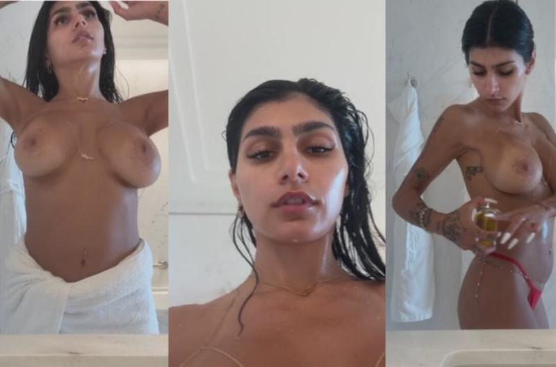 Mia Khalifa Post Shower Routine Video Leaked