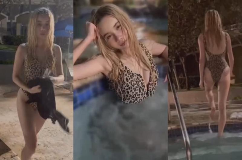 Lil Tay Leopard Swimsuit Video Leaked
