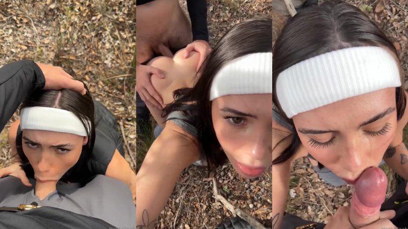 Hentaileah Risky Outdoor Fucking in the Woods